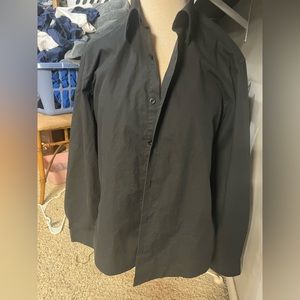 Mens Back Long Sleeve slim fit dress shirt size small